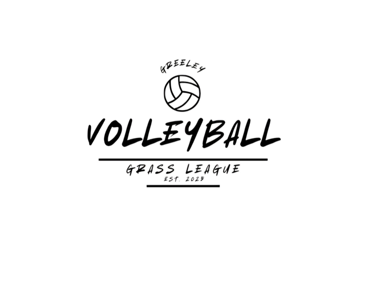 Greeley Volleyball Grass League logo — established 2025